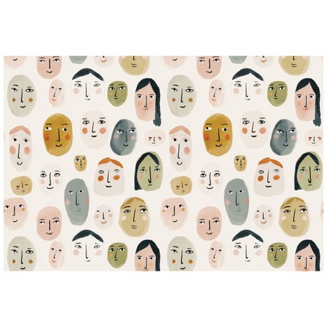 TAPETA BAREVNÉ ABSTRAKTNÍ TVÁŘE - TAPETY LIDÉ A CELEBRITY - TAPETY