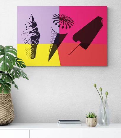 WANDBILD SOMMERLICHE POP-ART - POP-ART-BILDER - BILDER
