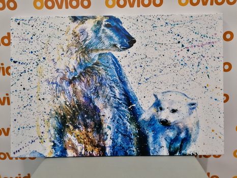 OBRAZ LEDNÍ MEDVĚDI - OBRAZY ZVÍŘAT - OBRAZY