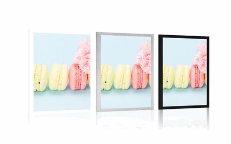 POSTER DELICIOUS MACARONS - WITH A KITCHEN MOTIF - POSTERS