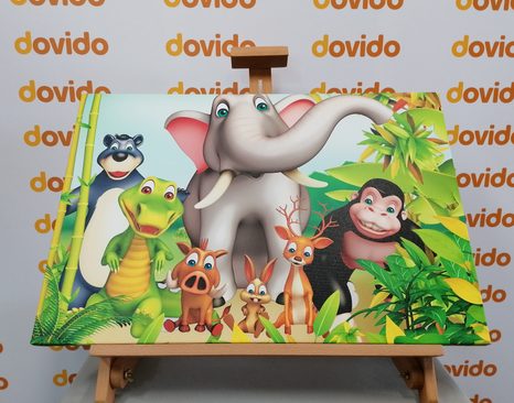 WANDBILD NIEDLICHE TIERE - BILDER FÜR KINDER - BILDER