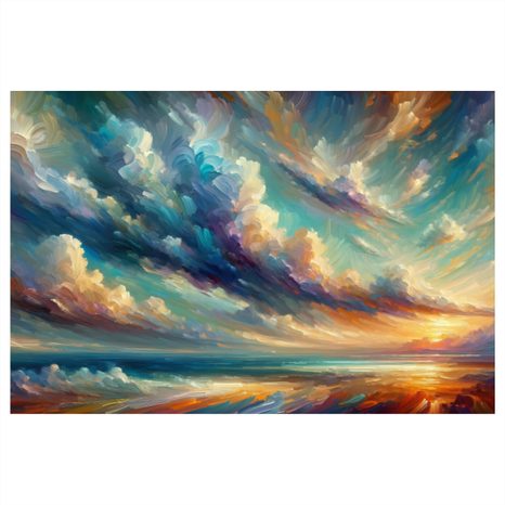 OBRAZ MOŘSKÉHO TICHA - OBRAZY VÝCHOD A ZÁPAD SLUNCE - OBRAZY