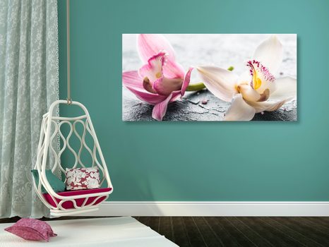 WANDBILD ORCHIDEENBLÜTEN - BILDER BLUMEN - BILDER