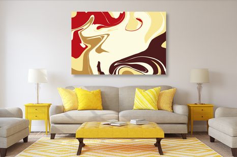 OBRAZ ABSTRAKTNÍ VZOR JEDNOTLIVÝCH MATERIÁLŮ - ABSTRAKTNÍ OBRAZY - OBRAZY