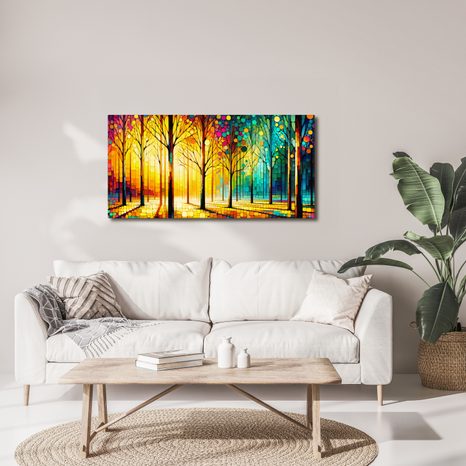 OBRAZ SLUNEČNÝ LES - OBRAZY LES - OBRAZY