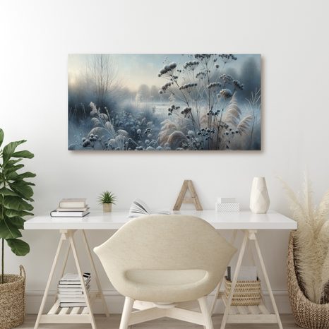 WANDBILD WINTERWIESE - BILDER VON NATUR UND LANDSCHAFT - BILDER