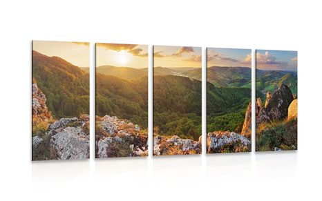 5-PIECE CANVAS PRINT VRŠATSKÉ BRADLÁ IN SLOVAKIA - PICTURES OF NATURE AND LANDSCAPE - PICTURES