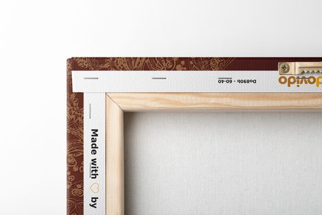 SLIKA MODERNI ELEMENTI MANDALE U NIJANSAMA SMEĐE - SLIKE - 🔥 TOTALNA RASPRODAJA