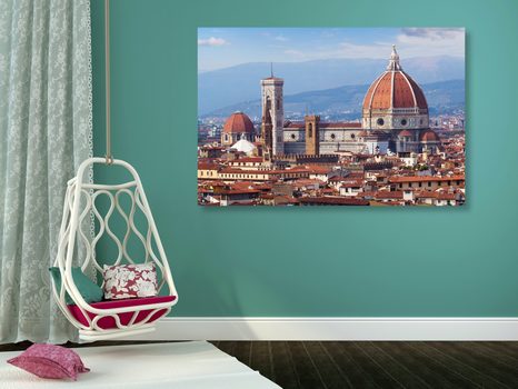 KÉP GÓTIKUS SZÉKESEGYHÁZ FIRENZÉBEN - VÁROST ÁBRÁZOLÓ KÉPEK - KÉPEK