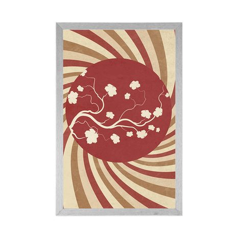 POSTER ASIATISCHER GRUNGE-HINTERGRUND - VINTAGE UND RETRO - POSTER