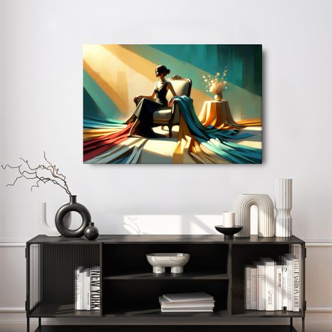 OBRAZ ELEGANCE V ZÁŘI SVĚTLA - OBRAZY ŽENY - OBRAZY