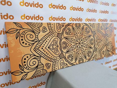 OBRAZ MANDALA SE STARODÁVNÝM NÁDECHEM - OBRAZY FENG SHUI - OBRAZY