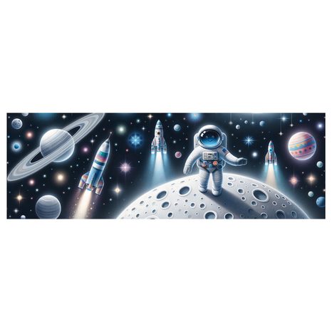 OBRAZ DOBRODRUŽSTVÍ V GALAXII - DĚTSKÉ OBRAZY VESMÍR - OBRAZY