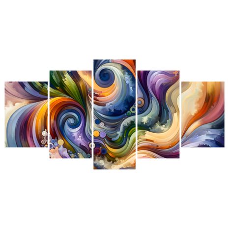 WANDBILD WIRBEL UNENDLICHER ENERGIE - WANDBILDER ABSTRAKTE FORMEN - BILDER