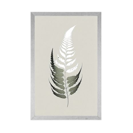 POSTER FRUNZĂ DIN FERIGĂ MINIMALISTĂ - BOTANICE - POSTERE
