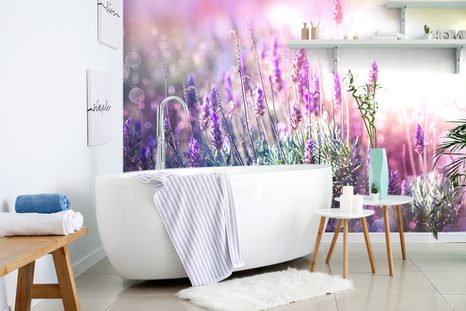 SELBSTKLEBENDE FOTOTAPETE BEZAUBERNDE LAVENDELBLÜTEN - SELBSTKLEBENDE TAPETEN - TAPETEN