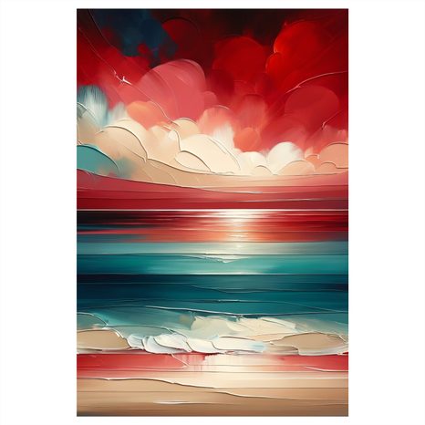 OBRAZ MOŘE V BARVÁCH SOUMRAKU - OBRAZY MOŘE A PLÁŽ - OBRAZY