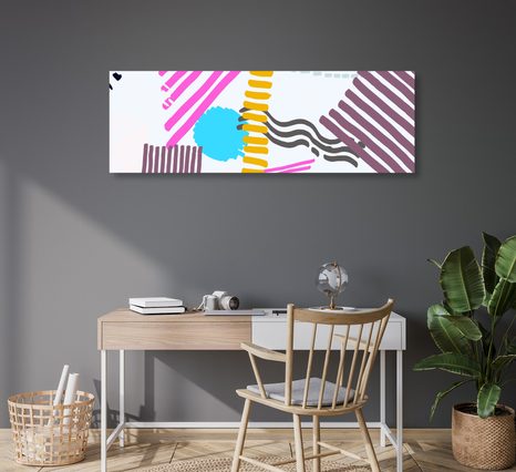 WANDBILD MEMPHIS-MUSTER - POP-ART-BILDER - BILDER