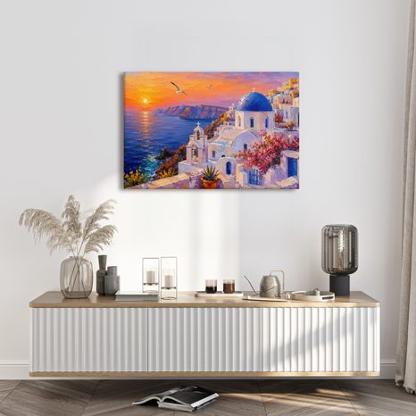 WANDBILD BLAUE KUPPEL ÜBER DEM MEER - BILDER MEER UND STRAND - BILDER
