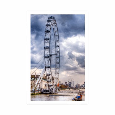 POSTER UNIQUE LONDON AND RIVER THAMES - CITIES - POSTERS