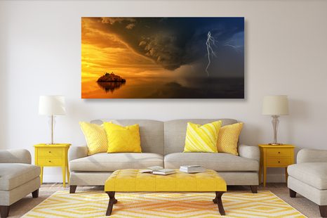 WANDBILD RUHE VOR DEM STURM - BILDER VON NATUR UND LANDSCHAFT - BILDER