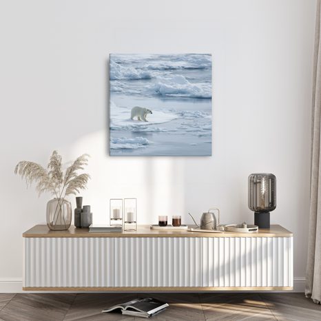 WANDBILD WINTERREICH DER EISFLÄCHEN - WEIHNACHTS- UND WINTERBILDER - BILDER