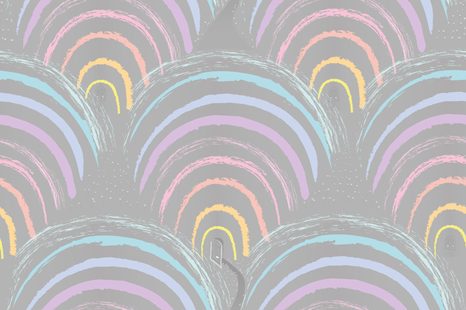 SAMOLEPÍCÍ TAPETA BAREVNÉ DOMEČKY Z DUHY - SAMOLEPÍCÍ TAPETY - TAPETY