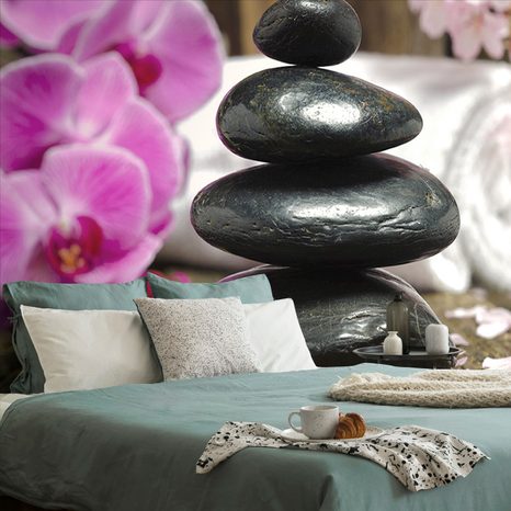 SELF ADHESIVE WALL MURAL ZEN RELAXATION STONES - SELF-ADHESIVE WALLPAPERS - WALLPAPERS
