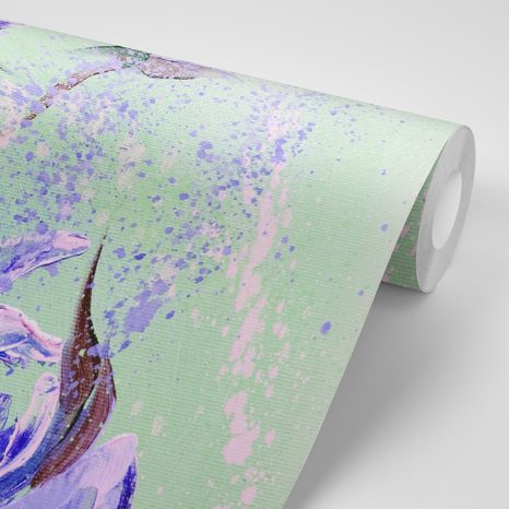 TAPETA MALOVANÉ PIVOŇKY - TAPETY KVĚTINY - TAPETY