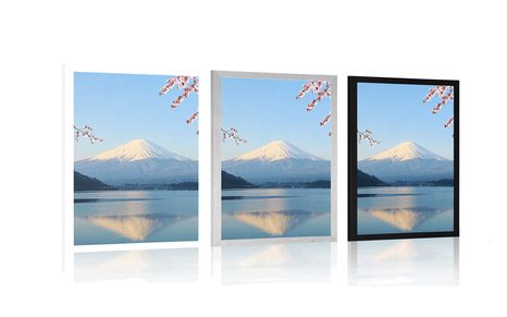 PLAKAT POGLED Z JEZERA NA FUJI - NARAVA - PLAKATI