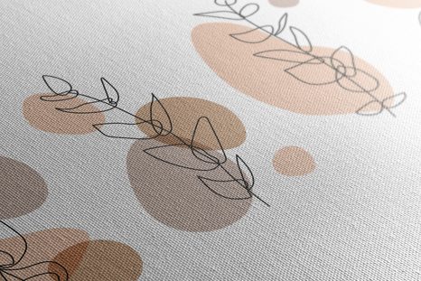 OBRAZ MINIMALISTICKÉ ZÁTIŠÍ ROSTLINEK - OBRAZY ZÁTIŠÍ - OBRAZY