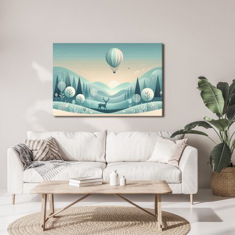 OBRAZ JELEN POD BALÓNEM - OBRAZY JELENI - OBRAZY