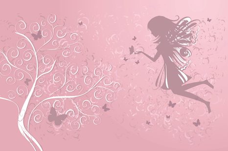 QUADRO SU TELA – FATA AMOREVOLE - QUADRI PER BAMBINI - STAMPE E QUADRI