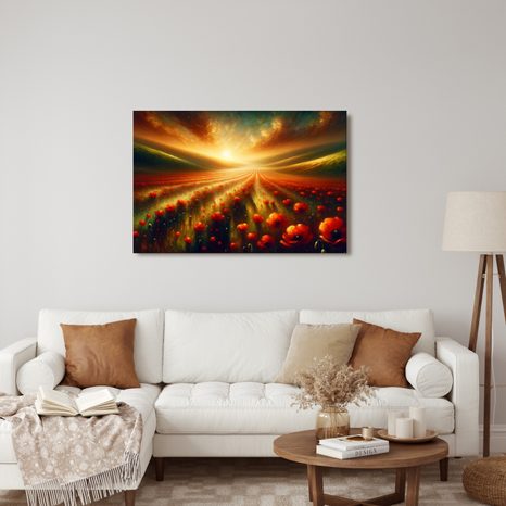 OBRAZ ZÁPAD NAD MÁKY - OBRAZY POLE A LOUKY - OBRAZY