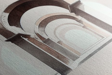 OBRAZ KOUZLO RUSTIKÁLNÍCH OBLOUKŮ - OBRAZY MĚSTA - OBRAZY