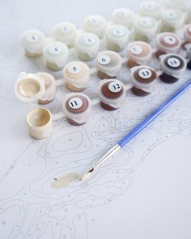 MALOVÁNÍ PODLE ČÍSEL PRO DĚTI MEDVÍDEK NA MĚSÍCI - PRO DĚTI - MALOVÁNÍ PODLE ČÍSEL