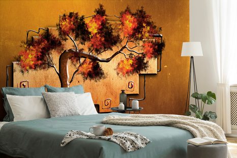 TAPETA ETNO AFRICKÝ STROM - ABSTRAKTNÍ TAPETY - TAPETY