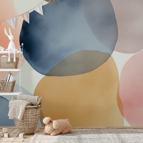 TAPET PETE ABSTRACTE DE ACUARELĂ - TAPET ABSTRACT - TAPETURI