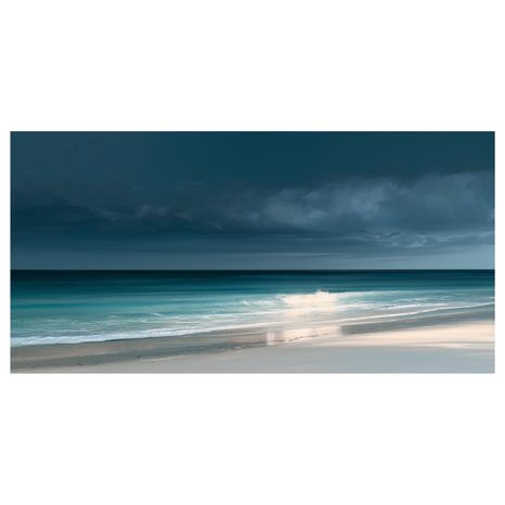 CANVASTAVLA MÖRK HIMMEL ÖVER STRANDEN - TAVLOR MED HAV OCH STRAND - TAVLOR
