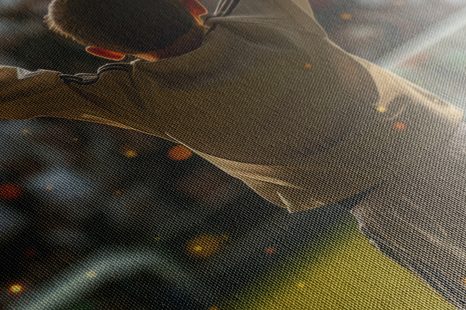 OBRAZ VÍTĚZNÉ GESTO MALÉHO FOTBALISTY - DOVIDO CHALLENGE - OBRAZY