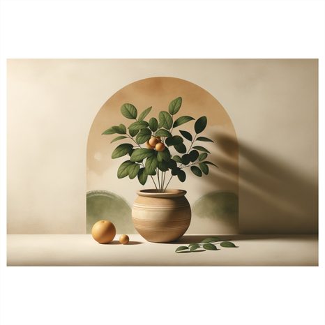 WANDBILD ZITRUSHARMONIE - BOTANISCHE BILDER - BILDER