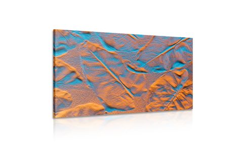 TABLOU TEXTURĂ A FRUNZELOR PE PLAJĂ NISIPOASĂ - TABLOU NATURĂ ȘI PEISAJE NATURALE - TABLOURI