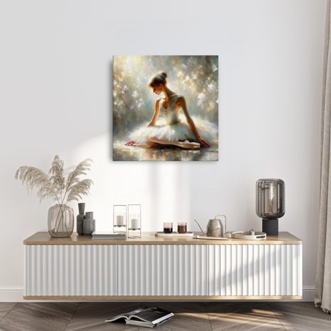 OBRAZ BALETKA VE SNOVÉM KLIDU - OBRAZY ŽENY - OBRAZY