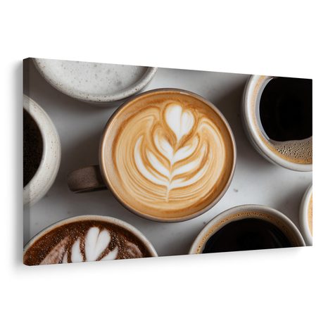 OBRAZ KÁVOVÉ UMĚNÍ V HRNKU - OBRAZY JÍDLA A NÁPOJE - OBRAZY