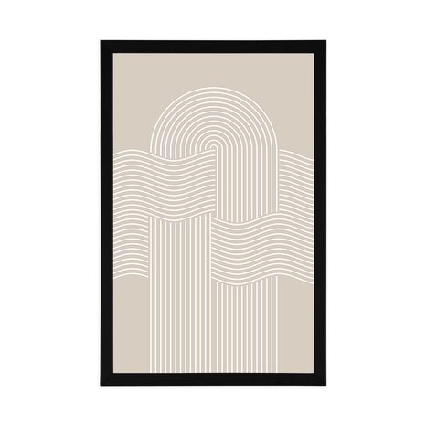 POSTER TRENDIGER SAND-REGENBOGEN MID-CENTURY - MOTIVE AUS UNSERER WERKSTATT - POSTER