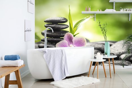 PAPIER PEINT PANORAMIQUE ADHÉSIF – COMPOSITION ZEN MÉDITATIVE - PAPIERS PEINTS - 🔥 VENTE TOTALE