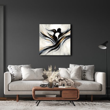 OBRAZ SILUETY V HARMONII - OBRAZY LÁSKA - OBRAZY