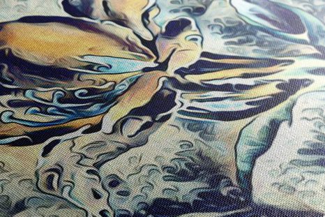 OBRAZ ABSTRAKTNÍ UMĚLECKÝ KVĚT - OBRAZY KVĚTŮ - OBRAZY