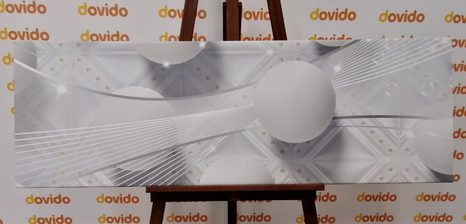 OBRAZ BÍLÝ LUXUS - ABSTRAKTNÍ OBRAZY - OBRAZY