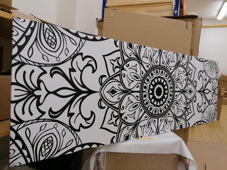 OBRAZ ČERNOBÍLÝ ORNAMENT - ČERNOBÍLÉ OBRAZY - OBRAZY